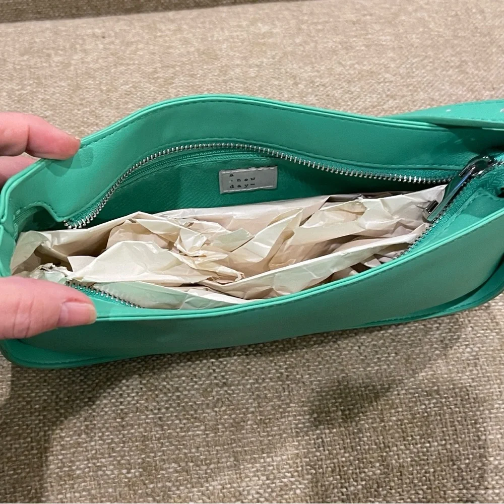 A New Day Green Minimalist Shoulder Bag EASTER SPRINGTIME